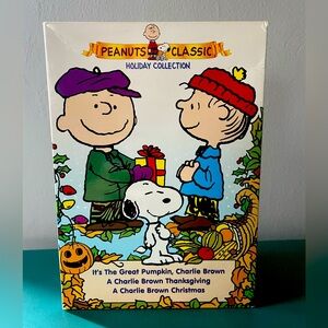 Peanuts Classic Holiday Collection (3) DVD Great Pumpkin Thanksgiving Christmas